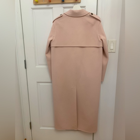 Theory Double Breasted Overcoat in Double Face Wool Cashmere - Picture 5 of 6